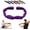 Purple, variant on Fitness resistance band, 8-loop numbered elastic stretch band, adjustable exercise band suitable for Pilates, dance, hamstring and full-body workouts.