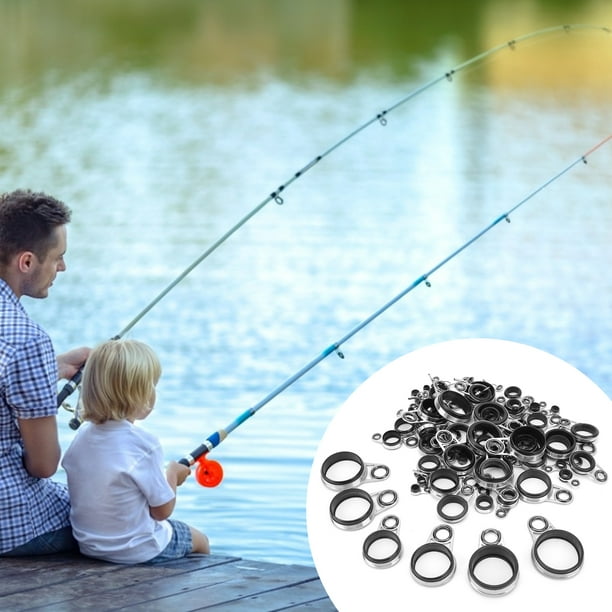 Fishing Pole Rod Eye Line Guide Tip , Wear-resistant Fishing Rod Guides Top  Tip Ring Stainless Steel For Outdoor Fishing 