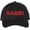 Black/Red, variant on Rabbi Embroidered Baseball Cap | Text Spiritual Leader Torah Scholar Trip School Structured Adjustable Hat (Chacoal/White)