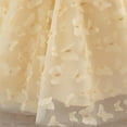 thumbnail image 4 of Haitryli Toddler Flower Girls Butterfly Applique Princess Dress Wedding Party Formal Gown Champagne 5-6, 4 of 5