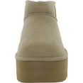 thumbnail image 3 of Ugg Womens Classic Ultra Mini Platform Suede Sherpa Ankle Boots, 3 of 3