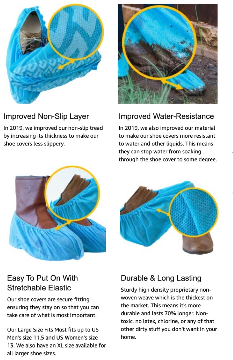 disposable foot booties