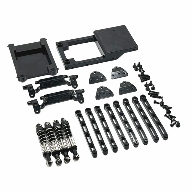 Accesorio Varilla de tracción del amortiguador Vogacara 1:12 Piezas para MN78 Hobby Negro