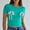 Mint Green, variant on Blczomt Crop Women's Tops Short Sleeve Workout Basic Tees Crew Neck Going Out Summer Bow Tie Blue Womens Tshirts