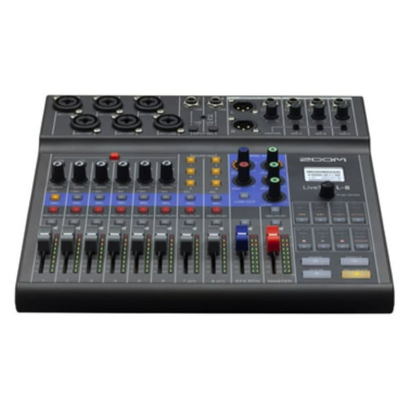 Mezcladora L-8 Pasiva 8 Canales USB ZOOM Podcast Efectos