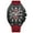 Red, variant on MINI FOCUS Quartz Watch Men's Chronograph Silicone Luxury Waterproof Sports Luminous Watch