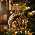 thumbnail image 2 of TACILIP Home Decor, 1PC Nativity Scene Christmas Ornament Clear Ball Holy Birth Of Hanging Ornament Religious Christmas Tree Decor Acrylic Manger Scene Bauble With Warm Light, Womens Gifts, 2 of 7