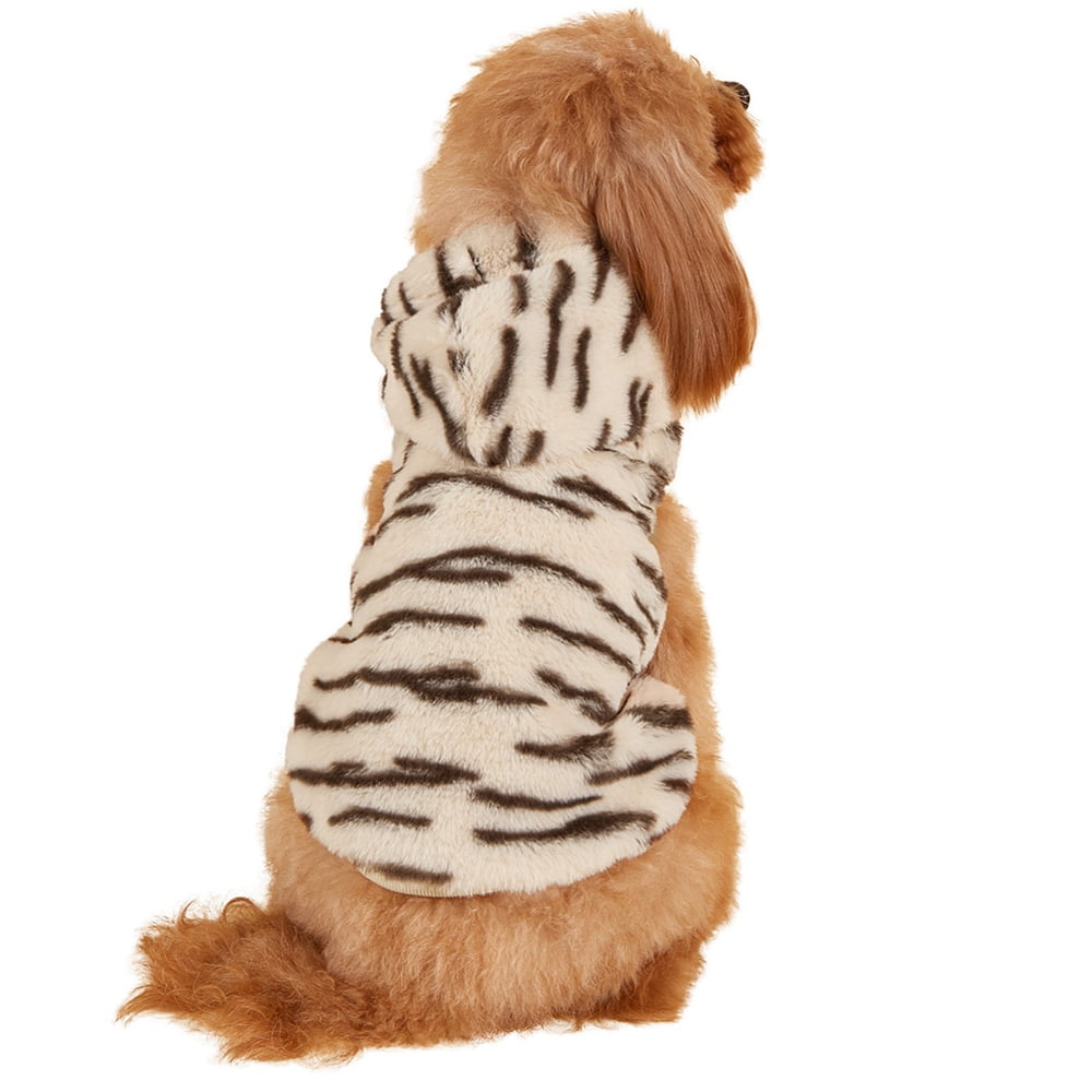 Xmarks Sherpa Hoodies Soft, Leopard Dog Clothing Warm, Winter