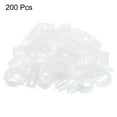 thumbnail image 3 of Unique Bargains Pinces de Câble Type R, 19mm 0.74 Pouce Organiseur de Câble Clips de Cordon Blanc, 200 Pcs, 3 of 4