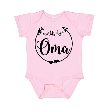 

Inktastic World s Best Oma Gift Baby Girl Bodysuit