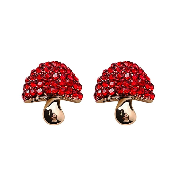 Cute Radish Earrings Cherry Earrings Red Stud Earrings Set for Women Girls S925 Silver Stud Earrings for Women Earrings with Soft Ear Studs Fine Jewelry for Parties and Holidays