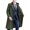 Army Green, variant on 2026 Men's Notch Lapel Double Breasted Long Trench Coat, Belt Cuff Regular Fit Windproof Business Formal Outer Overcoat