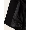 thumbnail image 5 of DARING DIVA Women's Winter Slit Sleeve Double Breasted Cloak Coat Black M, 5 of 6