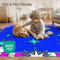 thumbnail image 4 of ODIKA 8'x10' Washable Area Rug Non-Slip Chair-Friendly Mat Cartoon Graphic Y2k Aesthetic Checkerboard Motif Funky Refined Structured for Dining Room, Large Office, Lounge, 4 of 7