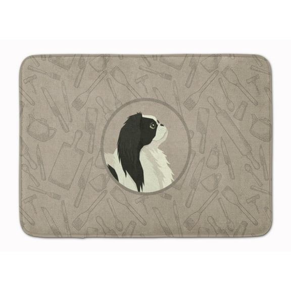 Japanese Chin In the Kitchen Machine Washable Memory Foam Mat