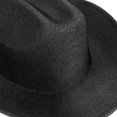 thumbnail image 3 of OULII Western Hat For Men Black Polyester 1Pcs Fashion Accessory Outdoor Activities, 3 of 8