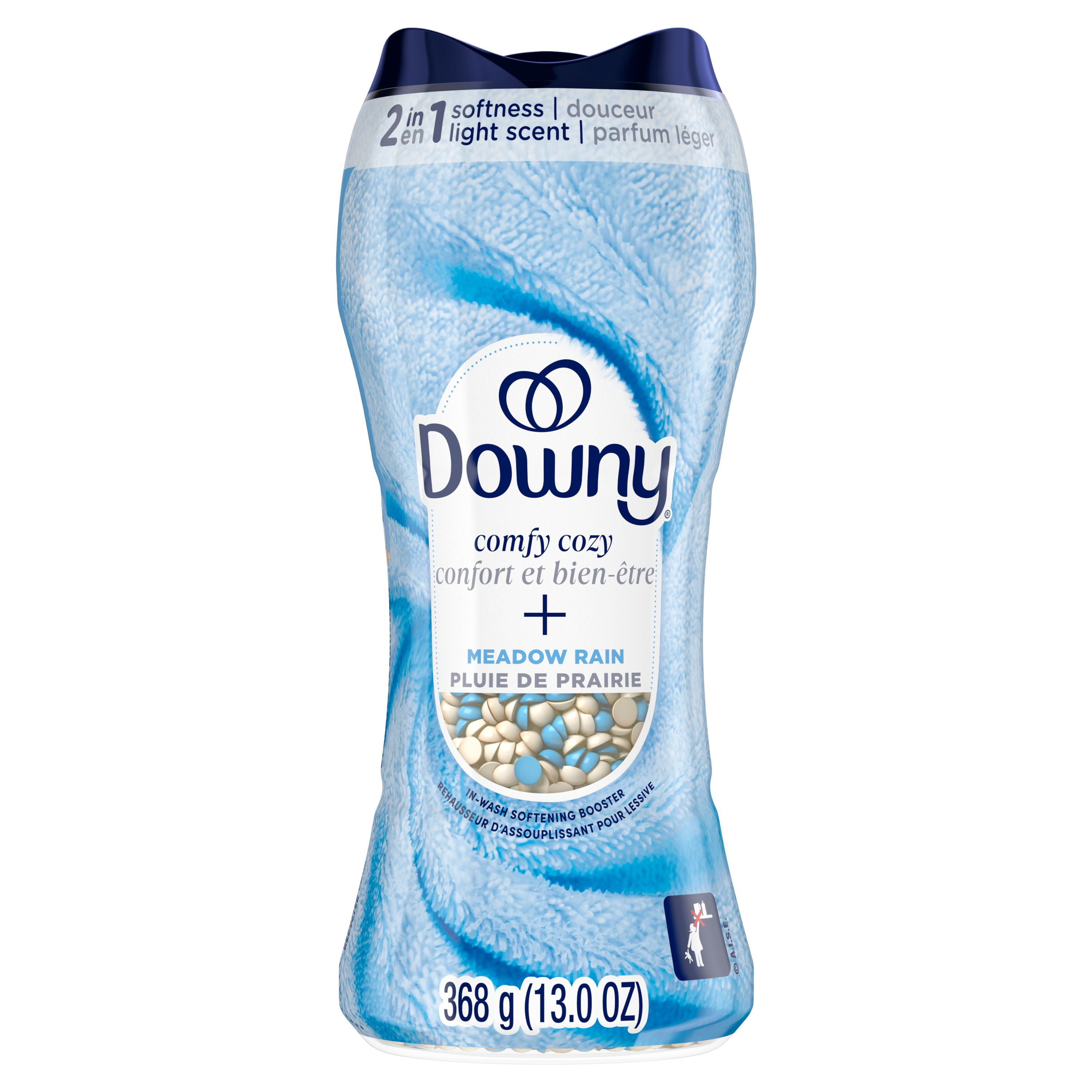 Downy Comfy Cozy In-Wash Laundry Scent Booster Beads, Meadow Rain Scent, Softness and Freshness, 368G