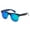 Black/Blue Mirror, variant on Newbee Fashion - "Kay" Kids Vintage Metal Finish Flash Lens Fashion Sunglasses