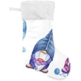 thumbnail image 2 of SKYSONIC Watercolor Cute Gnomes Christmas Stockings Personalized Large Christmas Stocking Cute Snowflake Stockings 18 Inch Xmas Stocking for Xmas Decorations and Holiday Family Party Decor Xmas Gifts, 2 of 7