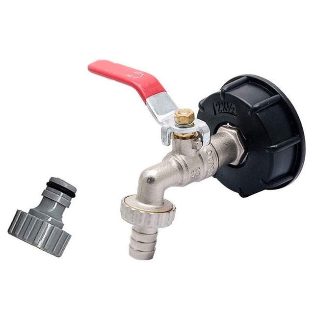 Cateissary Adaptador de manguera de repuesto para grifo de agua de jardín, válvula exterior, conector de ajuste de grifo, accesorio de de Cocina y Comedor