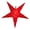 Red, variant on Aurora Superstar 30" White Hanging 5 Point Star Light LED Lantern Decor, Weatherproof Fold-Flat Plastic Lighted Star