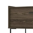 thumbnail image 2 of 33 Inch Modern Coffee Table, Drop Down Door Storage, Wood Grains, Brown - Saltoro Sherpi, 2 of 5