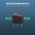 thumbnail image 2 of AC 16A/250V 20A/125V Red Light Illuminated On Off SPST Boat Rocker Switch x 5 Pcs, 2 of 3