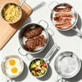 thumbnail image 2 of Ktaxon 10-Piece Stainless Steel Cookware Set, 3 Ply Pots and Pans Kitchen Set, Oven Dishwasher Safe, Compatible for Most Cooktops, 2 of 10