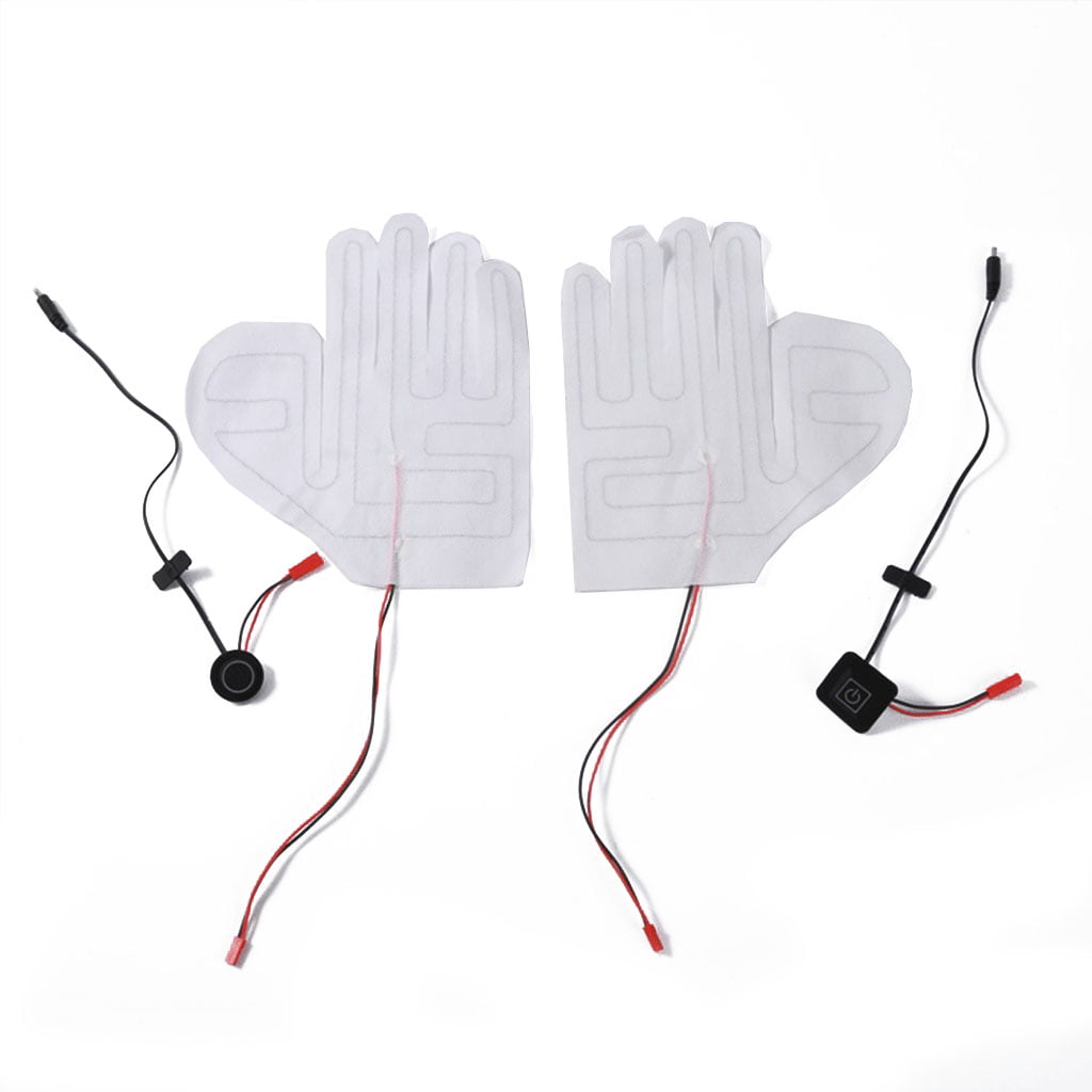 Winter Motorcycle Electric Heated Gloves & Heated Shoes Insole Pad Keep Warm Kit 