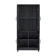 thumbnail image 5 of Jodie Bookcase made from Engineered Wood in Charcoal Gray - Set of 3, 5 of 6