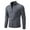 #J250716A8 Dark Gray, variant on CYiJun George Zip Up Cardigan Sweaters for Men Casual Mock Neck Ribbed Knitted Fall Winter Chunky Sweaters,Sizes M-3XL