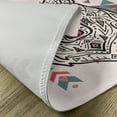 thumbnail image 5 of Ambesonne Ethnic Place Mats Set of 4, Big Wolf Head Ornaments, Standard Size, Pearl Coral and Teal, 5 of 6