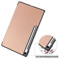 thumbnail image 5 of Allytechgroup Slim Case for Samsung Galaxy Tab S10 FE+ 13.1 Inch 2025 SM-X620 X626B, Trifold Stand Flip Cover Protective Drop Proof Stylish Tablet Case for Galaxy Tab S10 FE+ Plus 5G, Rosegold, 5 of 8
