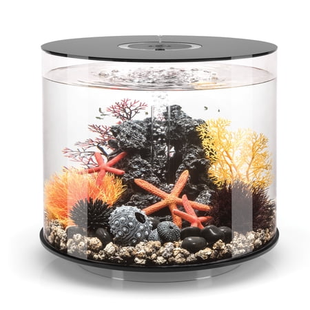biorb Tube 35 Aquarium with Standard Light  9.2 Gallon  Black