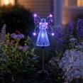 thumbnail image 2 of Decorative Angel Garden Stake Light, Solar Outdoor Ground Lights for Yard Patio Decoration, LED Landscape Pathway Lighting with Decorative Angel Design, 1 Pack, 2 of 8
