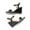 BLACK, variant on DREAM PAIRS Women’s Casual Dressy Wedge Sandals Cute Square Toe and Buckle Ankle Strappy Slingback Wedding Shoes SDPW224W NUDE Size 9.5