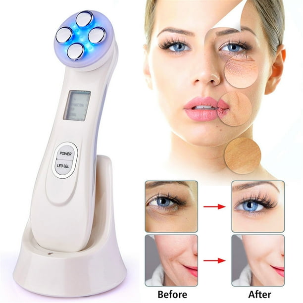 Face Lift Machine - 5 Color LED RF Radio Frequency Facial LED Photon Skin  Care Device Face Lift Tighten Beauty Machine,White - Walmart.ca