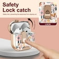 thumbnail image 2 of ELEHOLD Full Body Case for Airpods 4th Gen, Shockproof Protective Case with Keychain, 90° Hidden Stand, Safety Lock,B, 2 of 7