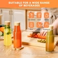 thumbnail image 4 of 18 Oz Reusable Glass Drinking Jars 8 Pack For Juicing, Tea And Beverage Storage, 4 of 7