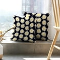 thumbnail image 6 of LALILO Throw Pillow Covers With Flowers Cream And Yellow Dark Blue Cushion Cover 18" x 18", 2 Pack, 6 of 6