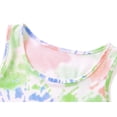 thumbnail image 2 of Topgal Summer Pajamas for Girls Tie Dye Green & Orange Swirl Tank Top & Shorts PJ Set Lovely Jammies Size 6, 2 of 4
