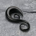 thumbnail image 2 of A Pair of Chrysalis Swirl Organic Horn Ear Gauge Taper Hanger, 2 of 3