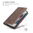thumbnail image 6 of Casus Soft Suede Leather Cover Luxury Wallet Case for iPhone 14 Pro Max - Black, 6 of 10