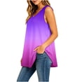 thumbnail image 5 of Molidfa Women's V-Neck Sleeveless Gradient Color Relaxed Fit Casual Cami Modern Summer Top, 5 of 5