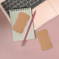thumbnail image 1 of CRAFTHROU 100Pcs Note Cards Stationery in Light Yellow Kraft Paper for General Users 3.54X1.97X0.04in, 1 of 6
