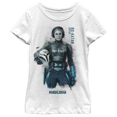 Girl's Star Wars: The Mandalorian Bo-Katan of Clan Kyrze Graphic Tee White X Large
