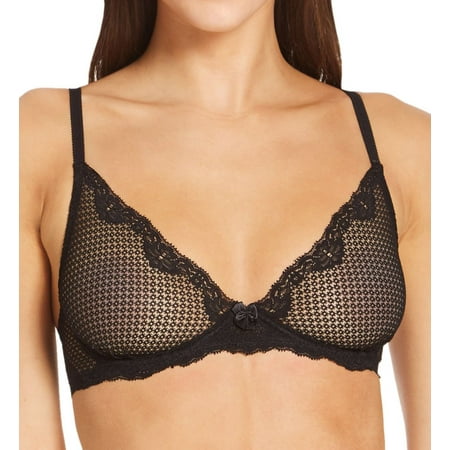 

Women s Timpa 16541 Alice Lace Plunge Bra (Black 34B)