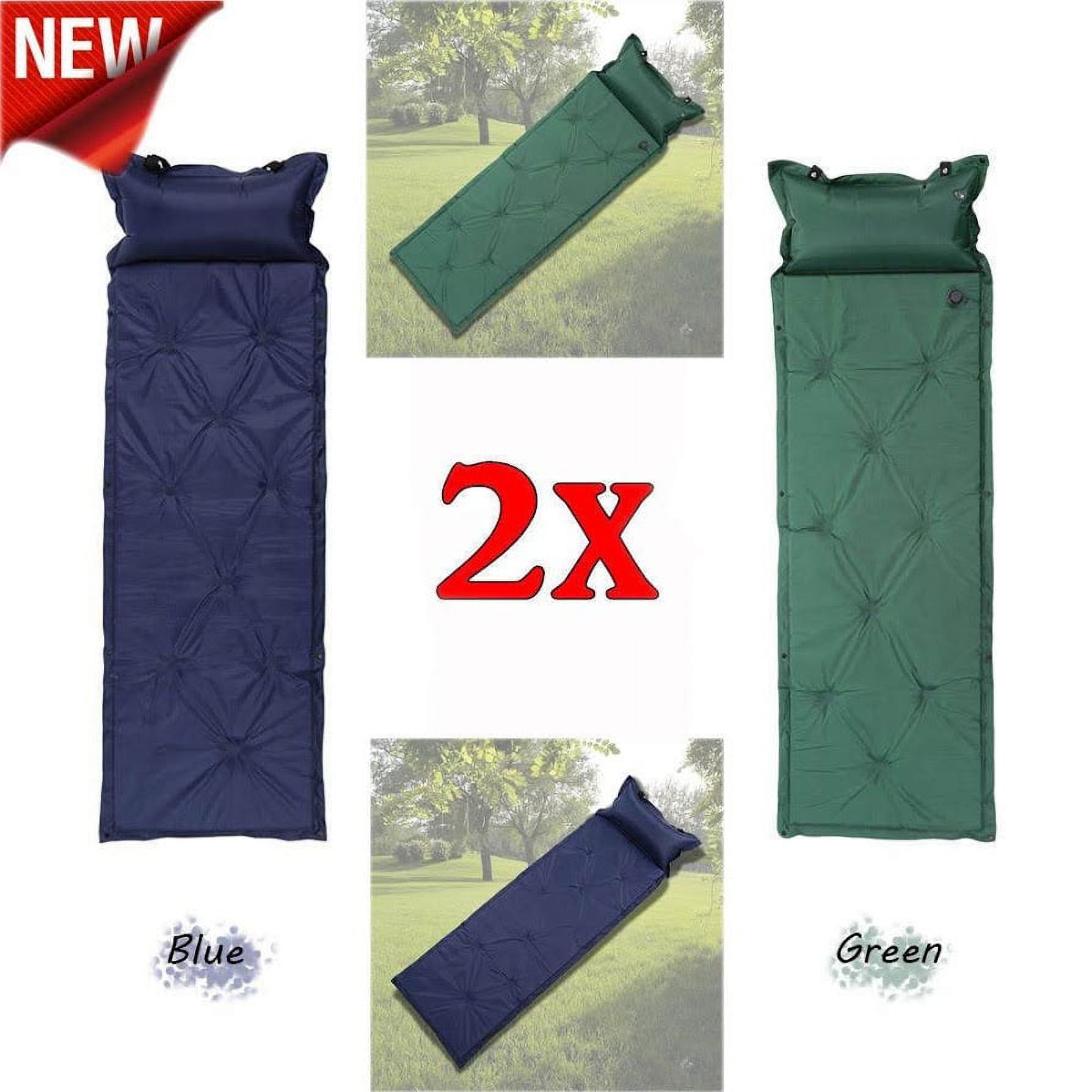 Self Inflating Sleeping Pad Camping Pad Connectable Waterproof Camping matches Designed for Tent Green - image 4 of 6