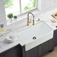 thumbnail image 5 of Clearance! 30 inch ceramic Farmhouse Apron-Front Kitchen Sink Single Bowl White, 5 of 8