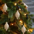 thumbnail image 4 of karymi White Christmas Ornament Balls 6.1x3.07x3.07 Inch Plastic Christmas Tree Decorations with Hanging Loop Christmas Decorations Wholesale, 4 of 6